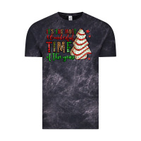 Cloud Black it's the most wonderful time of the year christmas tree cake Vintage Tee - Jasminsmagicworld