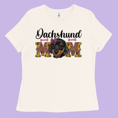 Western Dachshund Mom Ladies Tee Designed By Ranaportraitstore