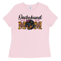 Bubblegum Pink western dachshund mom Ladies Tee - RanaPortraitStore