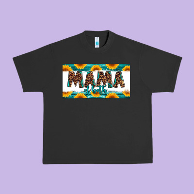 Mama Of Both License Plate Urban Heavy Tee Designed By Jasminsmagicworld