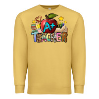 Antique Gold a teacher Premium Sweatshirt - NancyCooperArtShop