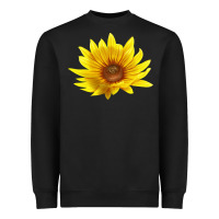 Black Maximillian Perennial Sunflower Heavyweight Sweatshirt - LillyAllenDesigns