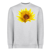 Heather Grey Maximillian Perennial Sunflower Heavyweight Sweatshirt - LillyAllenDesigns