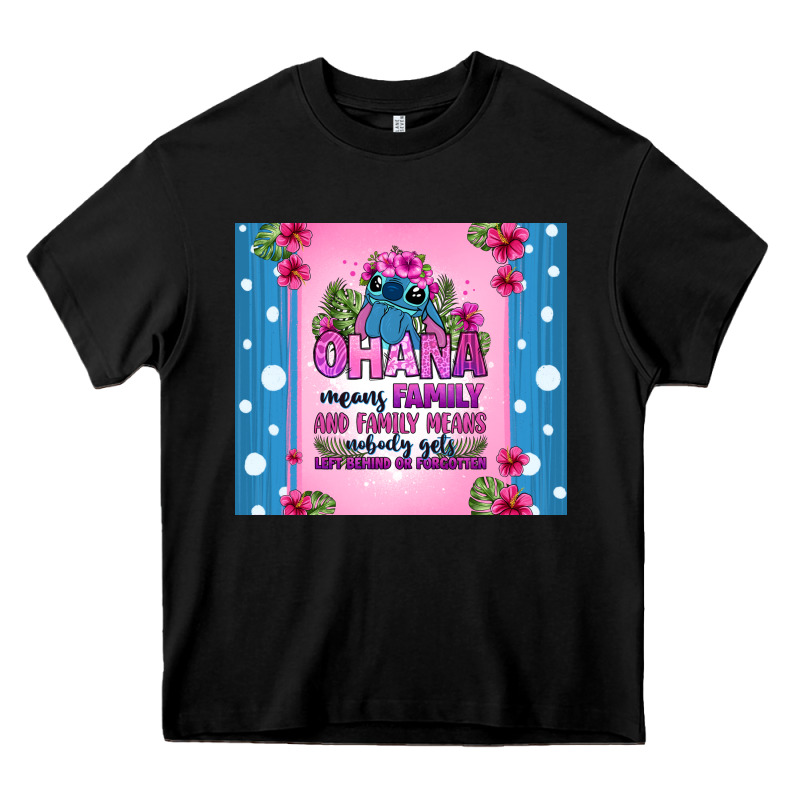 Ohana Means Family Stitch Heavy Core Tee by Zillion Design Studio | Teevron