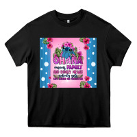 Black ohana means family stitch Heavy Core Tee - Zillion Design Studio