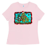 Bubblegum Pink merry & bright Ladies Tee - JahusDesignShop