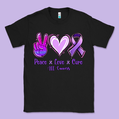 Peace Love Cure All Cancers Classic Tee Designed By Jasminsmagicworld