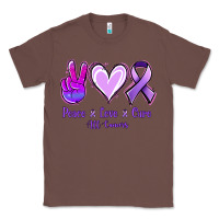 Chestnut Peace Love Cure All Cancers Classic Tee - Jasminsmagicworld