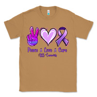 Toasted Coconut Peace Love Cure All Cancers Classic Tee - Jasminsmagicworld