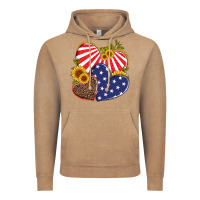 Vintage Coffee america heart and sunflower Vintage Hoodie - Artiststas