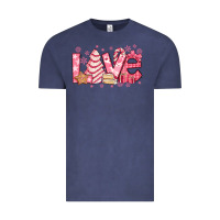 Vintage Denim love pink christmas tree cake Vintage Tee - Jasminsmagicworld