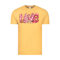 Vintage Mustard love pink christmas tree cake Vintage Tee - Jasminsmagicworld