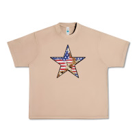 Burro American Flag Star Urban Heavy Tee - LillyAllenDesigns