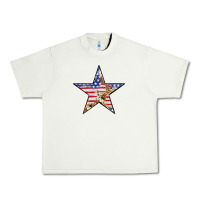 Pistachio American Flag Star Urban Heavy Tee - LillyAllenDesigns