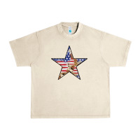 Sandshell American Flag Star Urban Heavy Tee - LillyAllenDesigns