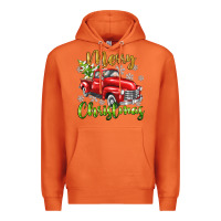 Merry Christmas Truck Premium Hoodie | Teevron