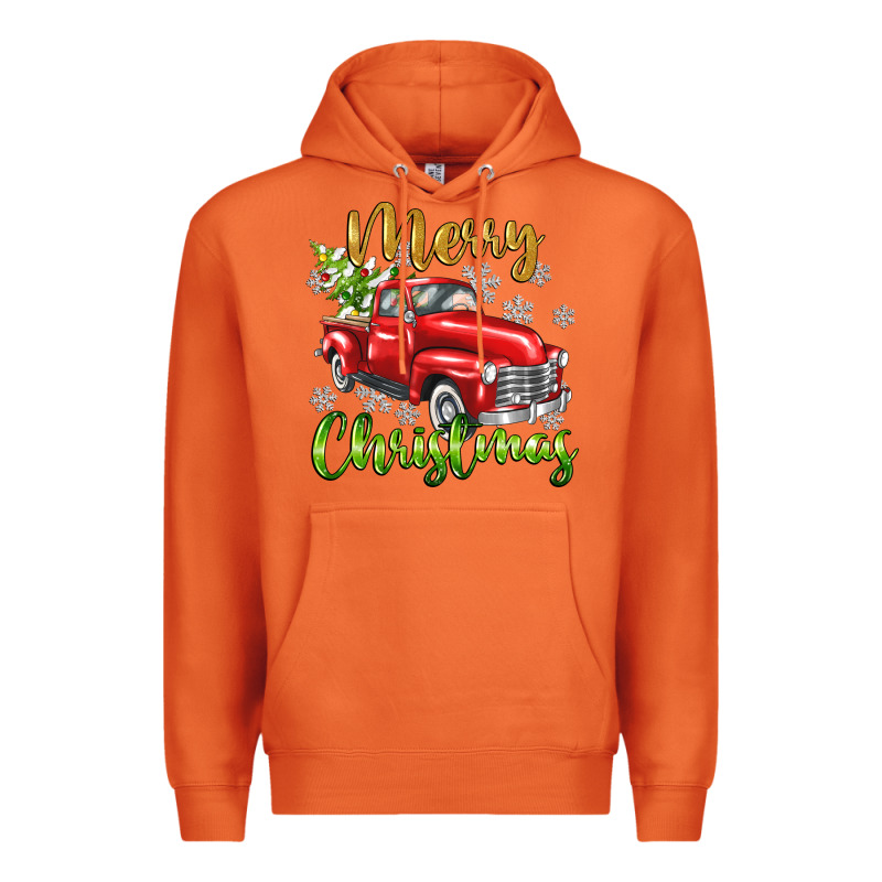 Merry Christmas Truck Premium Hoodie by texasbilliewilder | Teevron