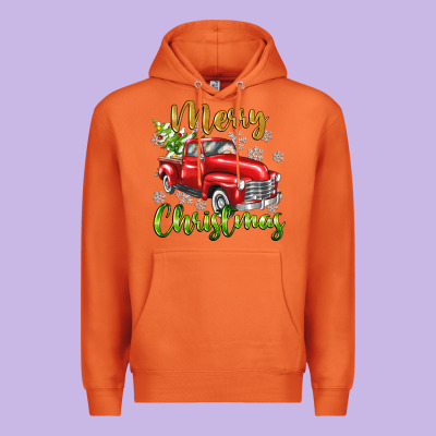 Merry Christmas Truck Premium Hoodie Designed By Texasbilliewilder
