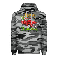 Slate Camo Merry Christmas truck Premium Hoodie - texasbilliewilder