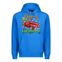 True Royal Merry Christmas truck Premium Hoodie - texasbilliewilder