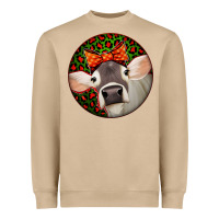 Mushroom Christmas Cow, Heavyweight Sweatshirt - Jasminsmagicworld