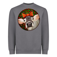 Storm Christmas Cow, Heavyweight Sweatshirt - Jasminsmagicworld