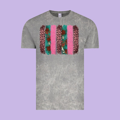 Valentine's Leopard Brushstroke Vintage Tee Designed By Adodesignshop