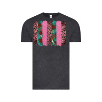 Vintage Black valentine's leopard brushstroke Vintage Tee - AdoDesignShop