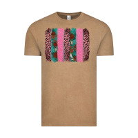 Vintage Coffee valentine's leopard brushstroke Vintage Tee - AdoDesignShop