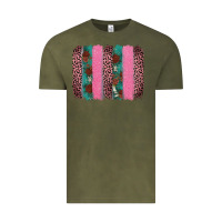 Vintage Olive valentine's leopard brushstroke Vintage Tee - AdoDesignShop
