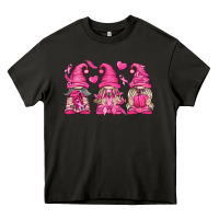 Asphalt Breast Cancer Gnomes Heavy Core Tee - texasbilliewilder