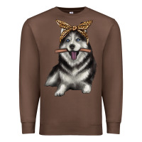 Chestnut alaskan husky with bandeau Premium Sweatshirt - texasbilliewilder
