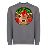 Storm Christmas Cow Heavyweight Sweatshirt - Jasminsmagicworld