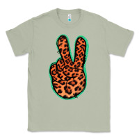 Matcha Orange Leopard Peace Sign Classic Tee - Jasminsmagicworld