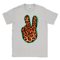 Moon Dust Orange Leopard Peace Sign Classic Tee - Jasminsmagicworld
