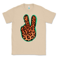 Mushroom Orange Leopard Peace Sign Classic Tee - Jasminsmagicworld