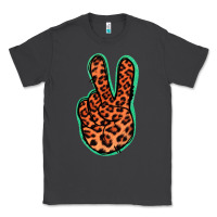Smoke Orange Leopard Peace Sign Classic Tee - Jasminsmagicworld