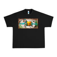 Black western howdy cowboy horse sunset weapon cactus leopard  license plate Urban Heavy Tee - BarkalooDesign