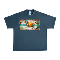 Midnight Navy western howdy cowboy horse sunset weapon cactus leopard  license plate Urban Heavy Tee - BarkalooDesign