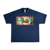 Navy western howdy cowboy horse sunset weapon cactus leopard  license plate Urban Heavy Tee - BarkalooDesign