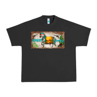 Pigment Black western howdy cowboy horse sunset weapon cactus leopard  license plate Urban Heavy Tee - BarkalooDesign
