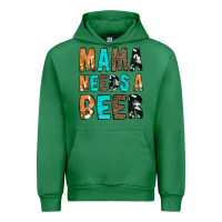 Emerald Mama Needs a Beer Urban Hoodie - CowCowDesign