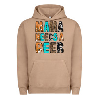 Pigment Burro Mama Needs a Beer Urban Hoodie - CowCowDesign