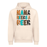 Sandshell Mama Needs a Beer Urban Hoodie - CowCowDesign