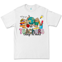 White Teachers Change The World Premium Tee - CowhideDigitalArt