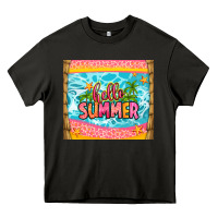 Asphalt hello summer Heavy Core Tee - Zillion Design Studio
