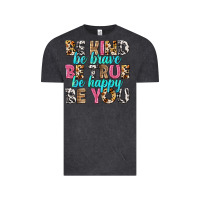 Vintage Black be kind be true be you Vintage Tee - NancyCooperArtShop