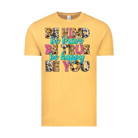 Vintage Mustard be kind be true be you Vintage Tee - NancyCooperArtShop