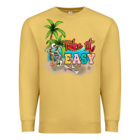 Antique Gold take it easy Premium Sweatshirt - NancyCooperArtShop