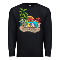 Black take it easy Premium Sweatshirt - NancyCooperArtShop